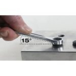 A Beta Tools 3/4-inch combination wrench shown at a 15° offset angle for superior clearance and precise torque application on flat surfaces. Get it at Wrenchers.com.
