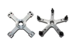 Heavy-duty 4- and 5-arm star adapters designed for secure, precision mounting of commercial and fleet wheels during balancing