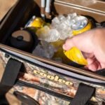 Coolee Portable Air Cooler, Ice-Chest and Bluetooth Player, 3-IN-1, Camo, accessories, personal air conditioner, camping ice chest