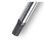 Precision detail of the Beta Tools 5-Offset Hexagon Key Wrench hex tip, showing high-strength steel for consistent engagement and durability. Get it at Wrenchers.com.