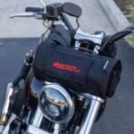 Ratchets and bit driver neatly stored in the motorcycle tool kit.