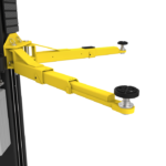 Low profile lift arms on the APEX AL10C two post car lift allow easy positioning under low clearance vehicles. Designed for versatility and available at
