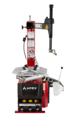 APEX AT26 tire changer with wheel protection components for alloy and custom wheels