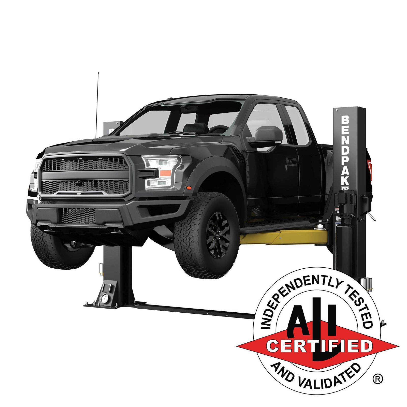 12AP-SRT BendPak 12AP-SRT two-post mid-rise lift with a 12,000-lb lifting capacity