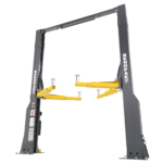 BendPak 20AP-192 extended height 2-post lift rear truck view, commercial 20,000 lb rating, SKU 5175615.