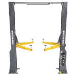 BendPak 20AP-192 empty super duty two-post lift showing wide stance and long arms, SKU 5175615.