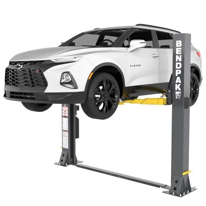 BendPak 9APF Open-Top Two-Post Lift for Low Ceilings - 9,000 lb Capacity BendPak 9APF low-ceiling floorplate two-post car lift with 9000-lb lifting capacity perfect for low-ceiling garages 5175617