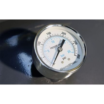 Precision BendPak air compressor pressure gauge delivers accurate PSI readings for reliable shop air system performance.