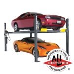 HD-9 9000-lb four-post lift, SKU 5175861. ALI certified strength built for serious garage storage.