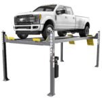 Professional-grade HDS-14XT four-post lift delivers 14,000-lb strength. SKU 5175624.