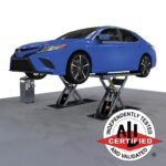 ALI certified BendPak MDS-6LPF flush-mount mid-rise lift delivers 6,000-lb capacity with clean floor installation. SKU 5175227.
