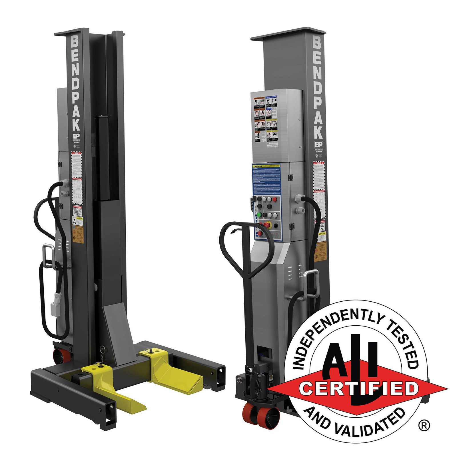 PCL-18B (Set of 2) ALI Certified BendPak Set of 2 PCL-18B Mobile Column Lifts