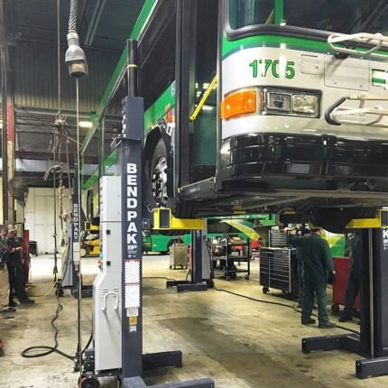 Set of 8 Mobile Column Lifts by BendPak