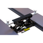 Mechanic operating RBJ18000 rolling bridge jack with three adjustable lock levels