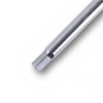 Close-up detail of a Beta Tools T-handle wrench hex end, showing the precise, machined tip and polished steel finish. Get it at Wrenchers.com.