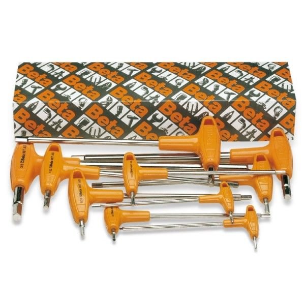 Beta Tools 96T/AS10 10-PC T-Handle Hex Key Set Beta Tools 96T/AS10 T-Handle Hex Key Set