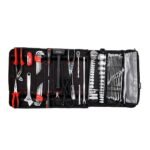 BoxoUSA BoatRoll organized boat tool roll with removable pouches and labeled pockets