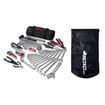 BoxoUSA BoatRoll 82-piece boat tool roll with dry bag and marine hand tools