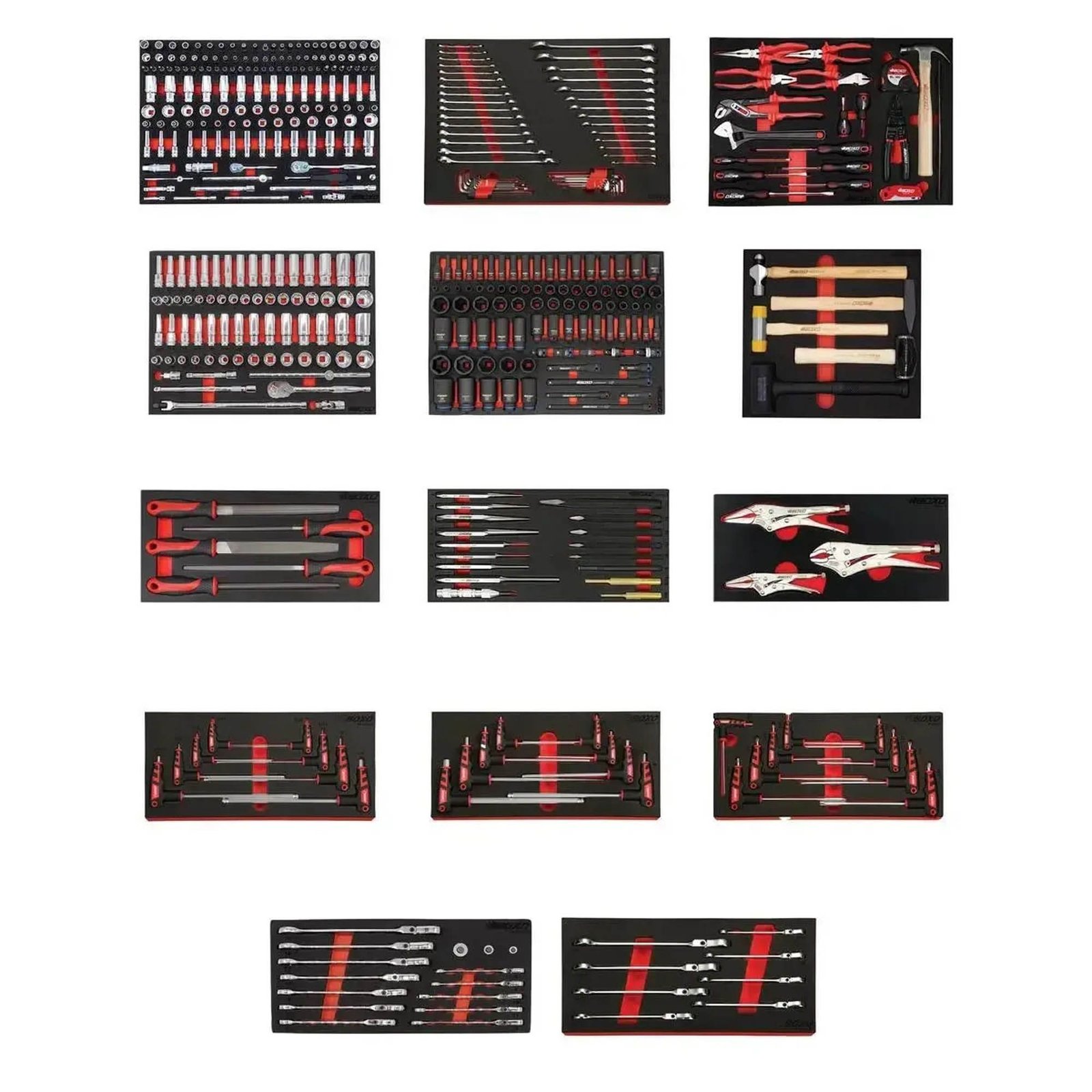 MTSC32201:E32230-3 Metric and SAE Master Tool Set | Elite, 452-Pieces BoxoUSA 452-Piece Elite Master Tool Set fully organized in EVA foam inserts