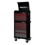Boxo Pro Series 26-inch 11-drawer rolling tool box in white and red finish - Wrenchers