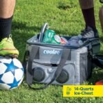 Coolee Portable Air Cooler, Ice-Chest and Bluetooth Player, 3-IN-1, Camo, sports