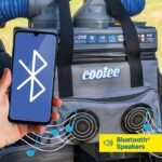 Coolee Portable Air Cooler, Ice-Chest and Bluetooth Player, 3-IN-1, Camo, bluetooth