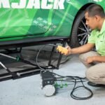 Operate your QuickJack BL-3500SLX with a simple push-button controller. Designed for safe, intuitive lifting during oil changes, tire rotations, and routine vehicle maintenance.
