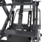 Hydraulic cylinder assembly on the BendPak EVS4500 scissor lift delivering smooth lifting performance and controlled lowering under load.