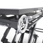 BendPak EVS4500 screw jack leveling system detail engineered for precise platform positioning and stable load support during service work.