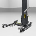 Fast wheel and tire handling equipment that's battery powered