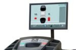 Hofmann geodyna balancer display showing real-time imbalance readings with a high-resolution monitor and integrated control pad