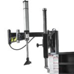 Vertical column and swing arm assembly of the Hofmann Monty 1675-SS tire changer with pneumatic assist components