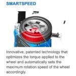 SmartSpeed technology automatically adjusting wheel rotation speed based on applied torque