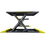 Heavy-duty BendPak MDS-6LP scissor lift with open-center design for easy service access and stable vehicle lifting.