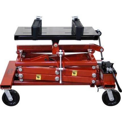 Norco 72850A power train lift model 6010215 with wide adjustable saddle, scissor lift design, and heavy-duty swivel casters.