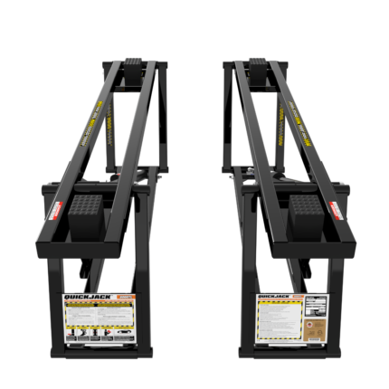QuickJack 8000TL portable car lift frames with rubber lifting blocks