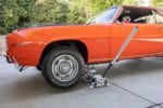 Home garage maintence work using Ranger 4000ALX aluminum floor jack