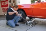 Lifting vehicle using a Ranger 4000ALX aluminum floor jack