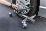 Ranger RCD-1500MP mobile vehicle dolly safety lock assembly