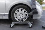 Ranger RCD-1500MP vehicle dolly engaging wheel
