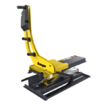 Ranger RWL 175 pneumatic wheel lift in active wheel service use, supporting safer handling of heavy tire and wheel assemblies. Get yours at Wrenchers.com. 5150593