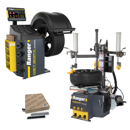 R980DP 220V wheel balancer with DST30PX system tape wheel weights and setup training