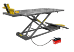 RML-1500XL motorcycle lift with 1,500-lb. capacity and extra-large platform for motorcycles, ATVs, and heavy two-wheel vehicles.