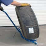 TSI-HD-22-6010480-Wheel-Dolly-Tire-Service-International-300-lb-Capacity-In-Use
