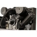 Heavy duty BendPak V-Max compressor pump delivers reliable high pressure air for professional shop tools.