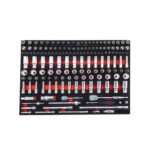 Pro Series tool box featuring 90-tooth ratchets and socket sets