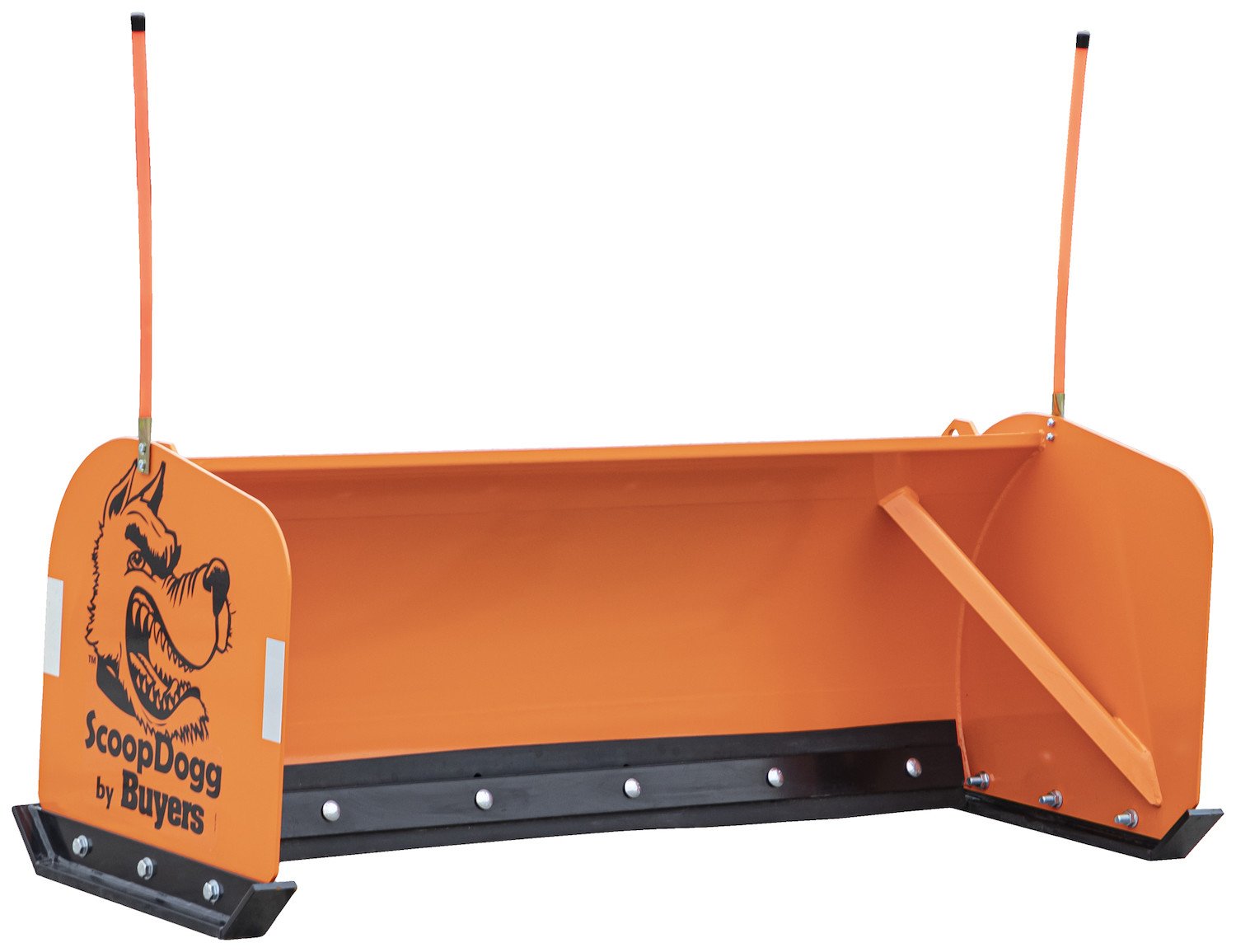 2604106_compact_ang_1.jpg Buyers Products 2604108 8' ScoopDogg Compact Tractor Snow Pusher - Image 1