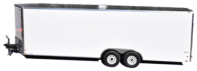 8.5.png CY228 Cynergy 8.5x20 Enclosed Trailer Tandem Axle 14K White - Image 1