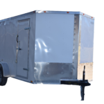 CY214 Cynergy 7x12 Enclosed Trailer TA White (Scratch & Dent)