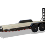 LT605 Load Trail 7X20 Car Hauler 14K W/ Fold Ramps (Scratch & Dent)